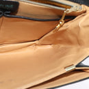 CELINE Shoulder Bag Leather Black Gold Auth 139445-18