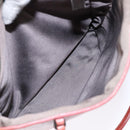 PRADA Hand Bag Leather Pink Silver Auth 139448-22