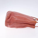 PRADA Hand Bag Leather Pink Silver Auth 139448-3