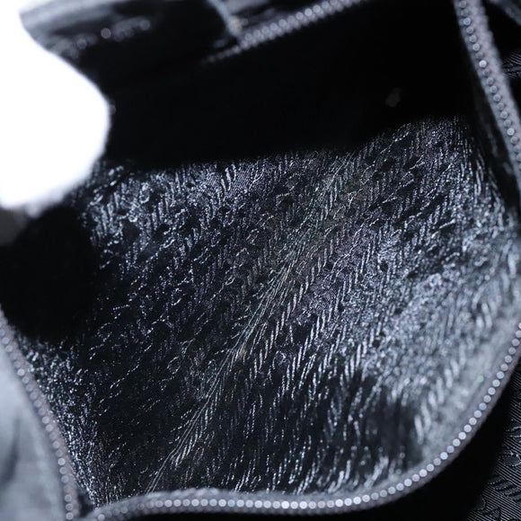 PRADA Shoulder Bag Nylon Green Silver Auth 139451