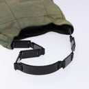 PRADA Shoulder Bag Nylon Green Silver Auth 139451-7