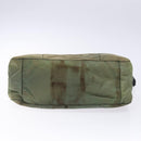PRADA Shoulder Bag Nylon Green Silver Auth 139451-5
