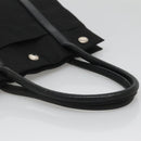 PRADA Tote Bag Nylon Black Silver Auth 139452-7