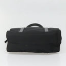 PRADA Tote Bag Nylon Black Silver Auth 139452-5