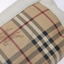 BURBERRY Nova Check Shoulder Bag PVC Beige Gold Auth 139453-10