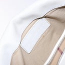 BURBERRY Nova Check Shoulder Bag PVC Beige Gold Auth 139453-18