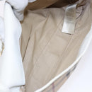 BURBERRY Nova Check Shoulder Bag PVC Beige Gold Auth 139453-12