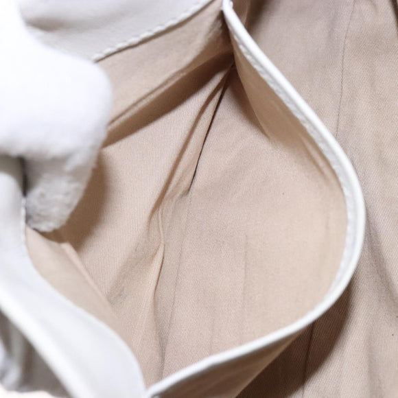 BURBERRY Nova Check Shoulder Bag PVC Beige Gold Auth 139453