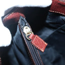 BURBERRY Nova Check Blue Label Tote Bag Canvas Beige Gold Auth 139454-10