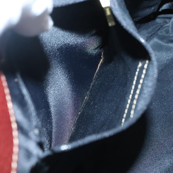 BURBERRY Nova Check Blue Label Tote Bag Canvas Beige Gold Auth 139454