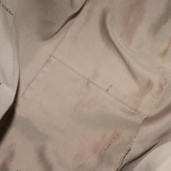 FENDI Zucchino Canvas Hand Bag Pink Gold Auth 139455