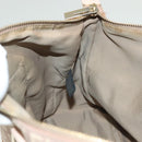 FENDI Zucchino Canvas Hand Bag Pink Gold Auth 139455-17