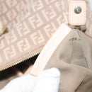 FENDI Zucchino Canvas Hand Bag Pink Gold Auth 139455-20