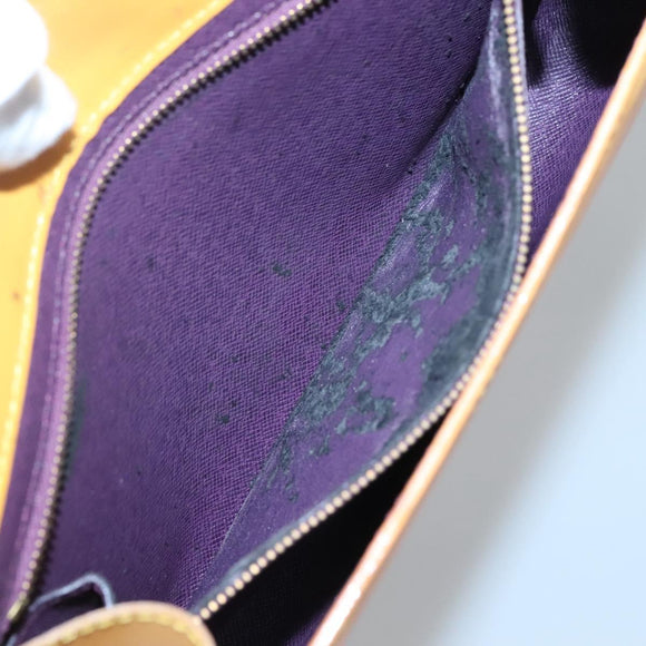 LOUIS VUITTON Epi Art Deco Clutch Bag Yellow M52639 LV Auth 139466