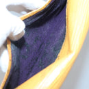 LOUIS VUITTON Epi Art Deco Clutch Bag Yellow M52639 LV Auth 139466-11