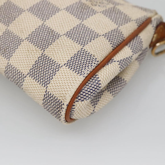 LOUIS VUITTON Damier Azur Eva Shoulder Bag 2way N55214 LV Auth 139468