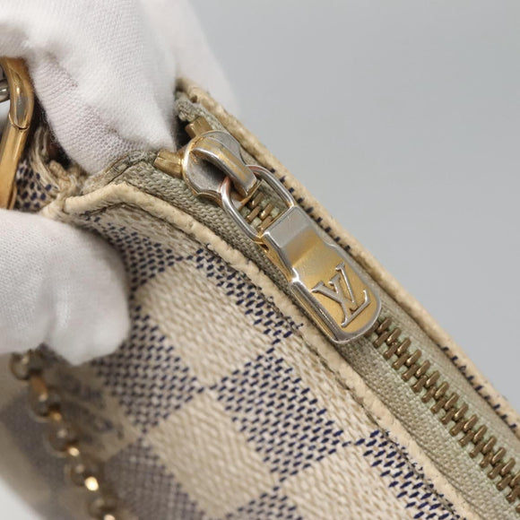 LOUIS VUITTON Damier Azur Eva Shoulder Bag 2way N55214 LV Auth 139468