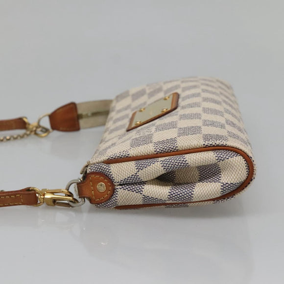 LOUIS VUITTON Damier Azur Eva Shoulder Bag 2way N55214 LV Auth 139468