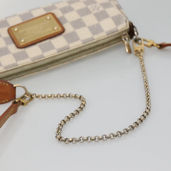 LOUIS VUITTON Damier Azur Eva Shoulder Bag 2way N55214 LV Auth 139468