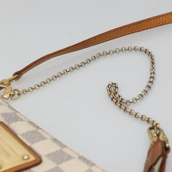 LOUIS VUITTON Damier Azur Eva Shoulder Bag 2way N55214 LV Auth 139468