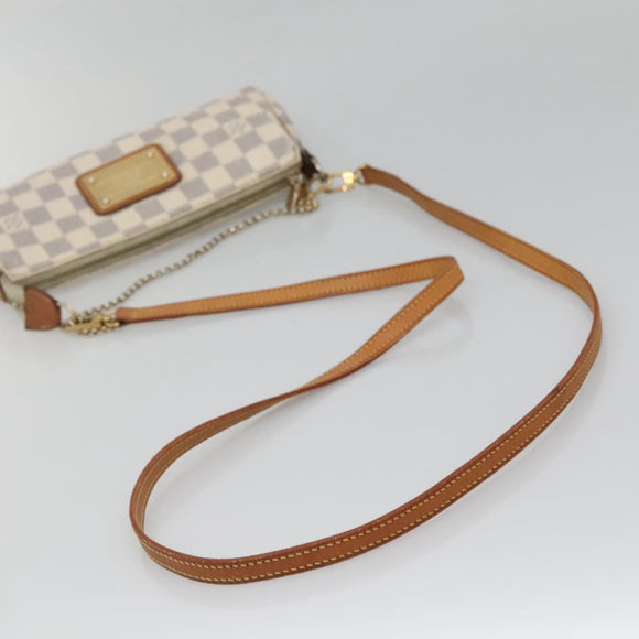 LOUIS VUITTON Damier Azur Eva Shoulder Bag 2way N55214 LV Auth 139468