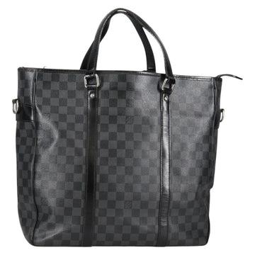 LOUIS VUITTON Damier Graphite Tadao Shoulder Bag 2way N51192 LV Auth 139469