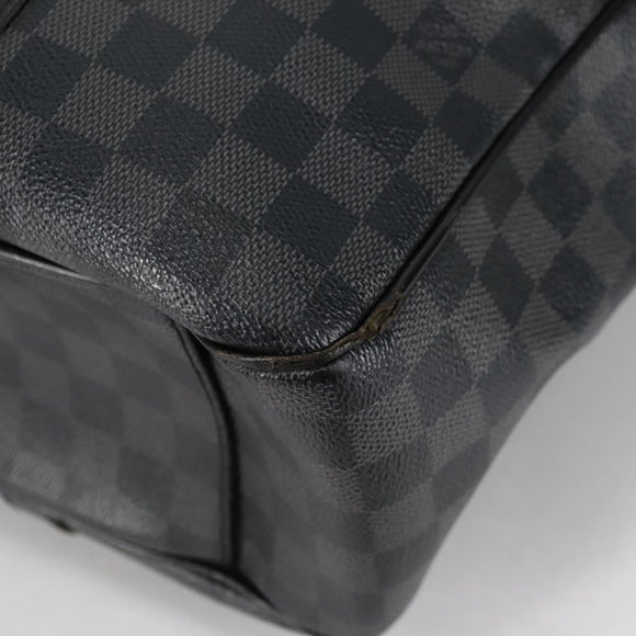 LOUIS VUITTON Damier Graphite Tadao Shoulder Bag 2way N51192 LV Auth 139469