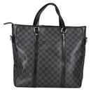 LOUIS VUITTON Damier Graphite Tadao Shoulder Bag 2way N51192 LV Auth 139469-2