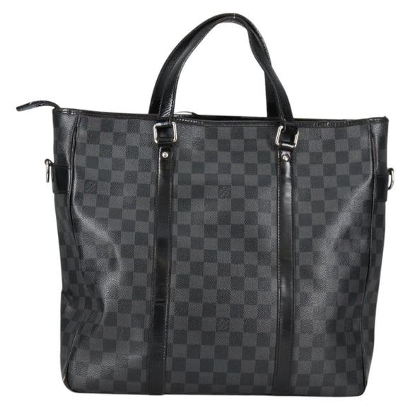 LOUIS VUITTON Damier Graphite Tadao Shoulder Bag 2way N51192 LV Auth 139469