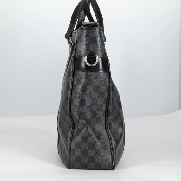 LOUIS VUITTON Damier Graphite Tadao Shoulder Bag 2way N51192 LV Auth 139469