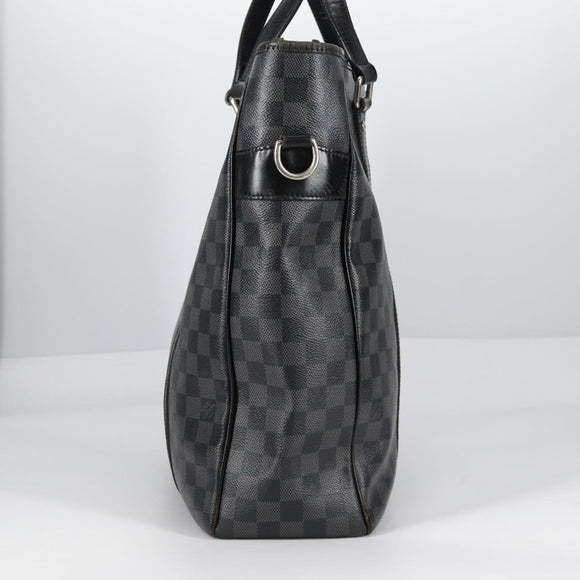 LOUIS VUITTON Damier Graphite Tadao Shoulder Bag 2way N51192 LV Auth 139469