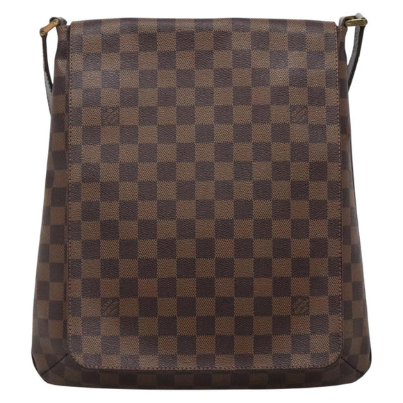 LOUIS VUITTON Damier Ebene Musette Shoulder Bag N51302 LV Auth 139470