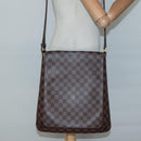 LOUIS VUITTON Damier Ebene Musette Shoulder Bag N51302 LV Auth 139470-21