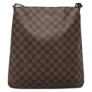 LOUIS VUITTON Damier Ebene Musette Shoulder Bag N51302 LV Auth 139470-2