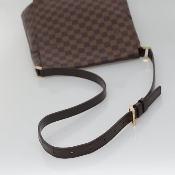 LOUIS VUITTON Damier Ebene Musette Shoulder Bag N51302 LV Auth 139470