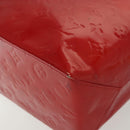 LOUIS VUITTON Monogram Vernis Reade MM Hand Bag Red Rouge M91086 LV Auth 139473-9