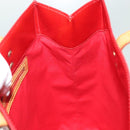 LOUIS VUITTON Monogram Vernis Reade MM Hand Bag Red Rouge M91086 LV Auth 139473-19