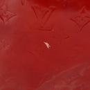LOUIS VUITTON Monogram Vernis Reade MM Hand Bag Red Rouge M91086 LV Auth 139473-3
