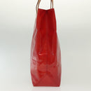 LOUIS VUITTON Monogram Vernis Reade MM Hand Bag Red Rouge M91086 LV Auth 139473-5