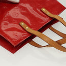 LOUIS VUITTON Monogram Vernis Reade MM Hand Bag Red Rouge M91086 LV Auth 139473-7