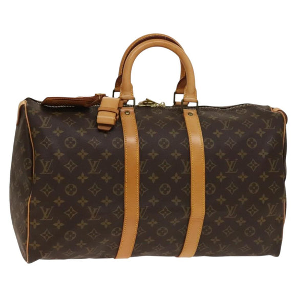 LOUIS VUITTON Monogram Keepall 45 Boston Bag M41428 LV Auth 139474