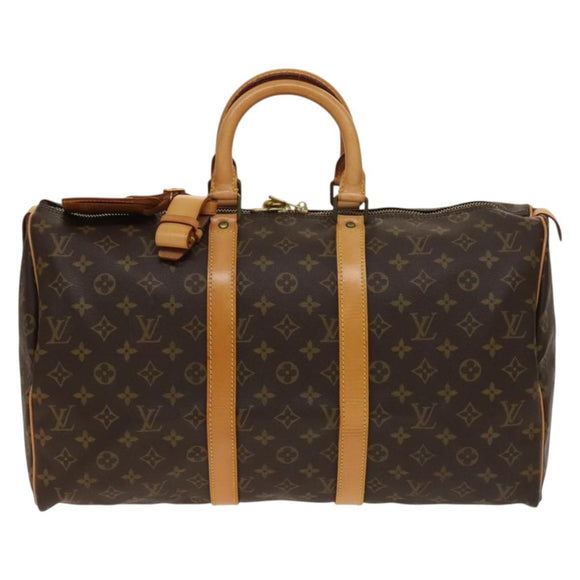 LOUIS VUITTON Monogram Keepall 45 Boston Bag M41428 LV Auth 139474