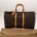 LOUIS VUITTON Monogram Keepall 45 Boston Bag M41428 LV Auth 139474-12