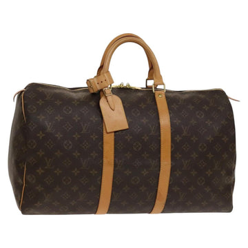 LOUIS VUITTON Monogram Keepall 50 Boston Bag M41426 LV Auth 139476