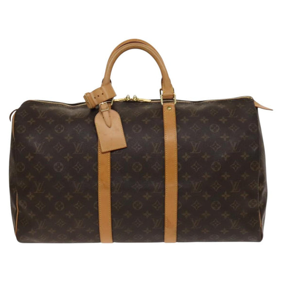 LOUIS VUITTON Monogram Keepall 50 Boston Bag M41426 LV Auth 139476