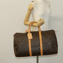 LOUIS VUITTON Monogram Keepall 50 Boston Bag M41426 LV Auth 139476V-22