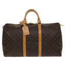 LOUIS VUITTON Monogram Keepall 50 Boston Bag M41426 LV Auth 139476V-13