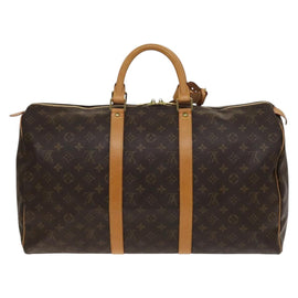 LOUIS VUITTON Monogram Keepall 50 Boston Bag M41426 LV Auth 139476V - 0