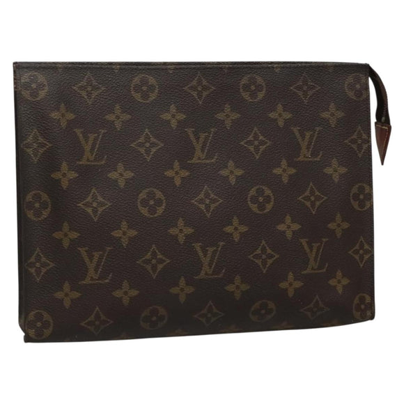 LOUIS VUITTON Monogram Poche Toilette 26 Pouch M47542 LV Auth 139481