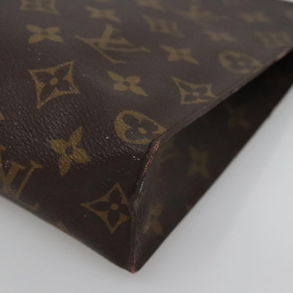 LOUIS VUITTON Monogram Poche Toilette 26 Pouch M47542 LV Auth 139481